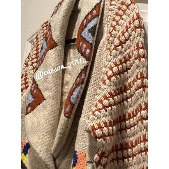 RARE NEW Anthropologie Caballos Sweater Cardigan S by Adomartins - Picture 5 of 11